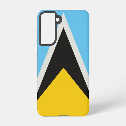 セントルシア国旗 SAMSUNG GALAXYケース (裏面)