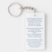 セントルシア国歌 |名ブルー文字 キーホルダー (正面)