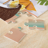 セントルシア漫画の旅行ポスター。 ジグソーパズル (側面)