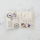 セントルシア結婚パスポート招待状 招待状 (内部)