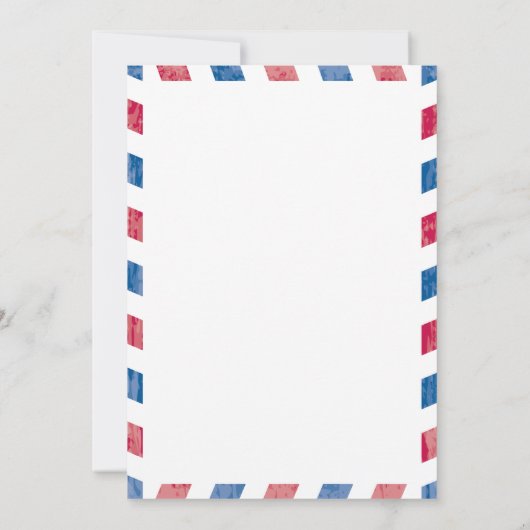 セントルシア航空結婚便の 招待状 (裏面)