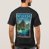 セントルシア カリブの宝石 Tシャツ (裏面)