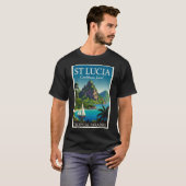 セントルシア カリブの宝石 Tシャツ (正面フル)