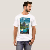 セントルシア カリブの宝石 Tシャツ (正面フル)