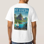 セントルシア カリブの宝石 Tシャツ (裏面)