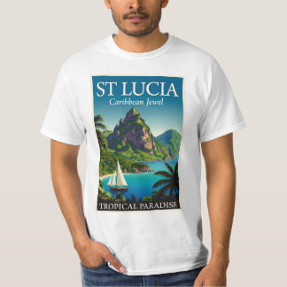 セントルシア カリブの宝石 Tシャツ