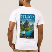 セントルシア カリブの宝石 Tシャツ (裏面)