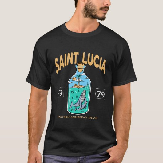 セントルシア カリブ海 Tシャツ (正面)