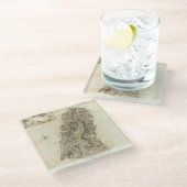 セントルシア ガラスコースター (アングル)