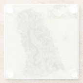 セントルシア ガラスコースター (裏面)