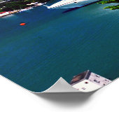 セントルシア、クルーズ船 ポスター (角)