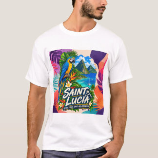 セントルシア・グッドバイブス・アドレスTシャツ Tシャツ