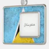 セントルシア シルバープレートフレームオーナメント (左)