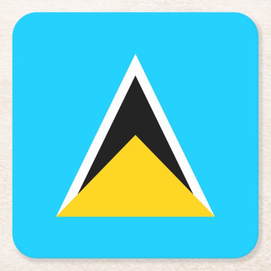 セントルシア スクエアペーパーコースター (正面)