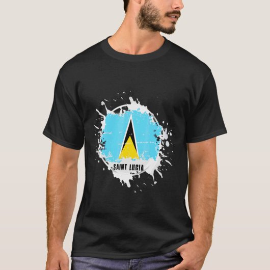 セントルシア スプラッシュ Tシャツ (正面)
