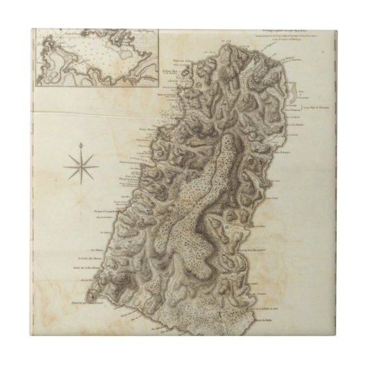 セントルシア タイル (正面)