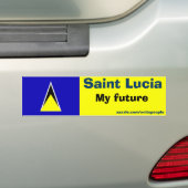セントルシア バンパーステッカー (車上)