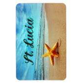 セントルシア・ヒトデ マグネット (縦)