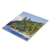 セントルシア·マリゴト湾カリブの タイル (側面)