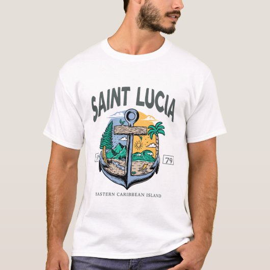 セントルシア 東カリブ海 Tシャツ (正面)