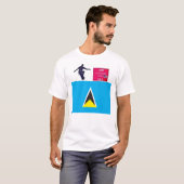 セントルシア SK8 Tシャツ (正面フル)