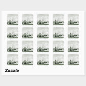 セントルーシー島の景色 スクエアシール (シート)