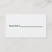 セントルーシー郡保安官の名刺 名刺 (裏面)