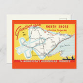 セントレイク・スペリオル - ノースショア ポストカード (正面/裏面)