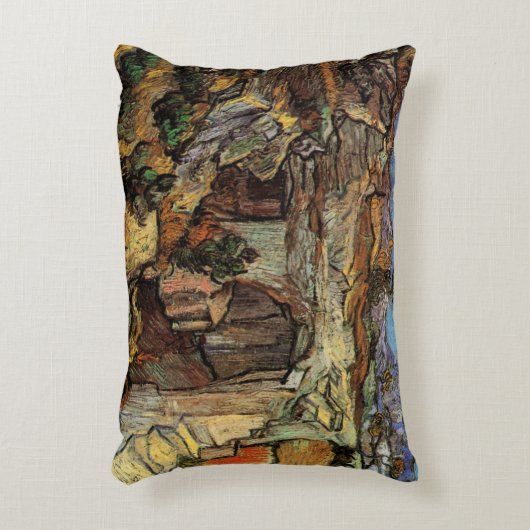 セントレミーの採石場への入り口ビンセント・ヴァン・ゴッホ アクセントクッション (正面(垂直))