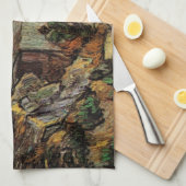 セントレミーの採石場への入り口ビンセント・ヴァン・ゴッホ キッチンタオル (四つ折り)