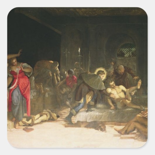 セントローチがペストを治す スクエアシール (正面)