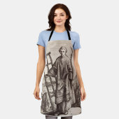 セントローレンスのパトロンの聖アーカイブ エプロン (着用した状態)