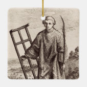 セントローレンスのパトロンの聖アーカイブ セラミックオーナメント (裏面)