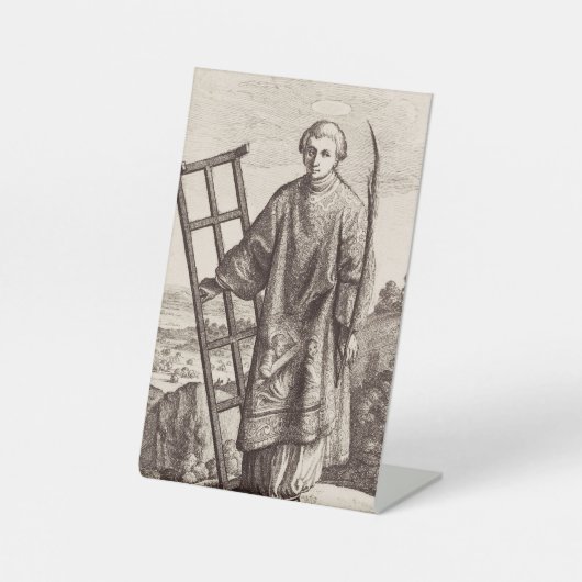 セントローレンスのパトロンの聖アーカイブ 台座サイン (正面)