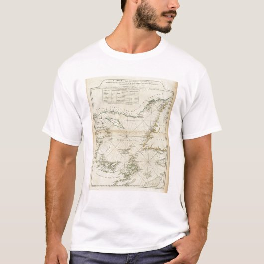 セントローレンスの湾の図表 Tシャツ (正面)