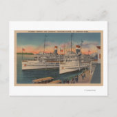 セントローレンス川のトロント&キングストンのビュー ポストカード (正面)