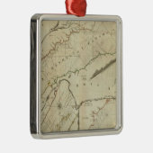 セントローレンス川の正確な地図 メタルオーナメント (右)