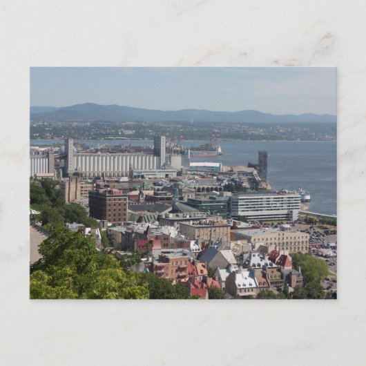 セントローレンス川、ケベックの郵便はがき ポストカード (正面)