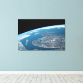 セントローレンス湾とカナダ。 キャンバスプリント (インサイチュ (ウッドフロア))