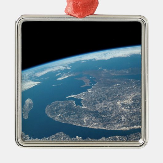 セントローレンス湾とカナダ。 メタルオーナメント (正面)
