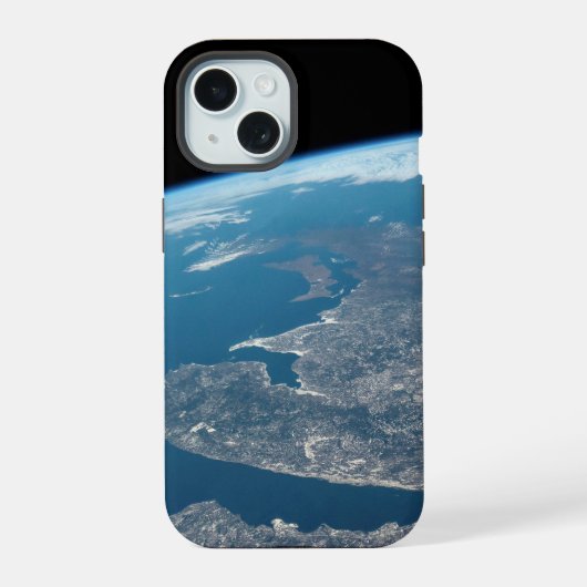 セントローレンス湾とカナダ iPhone 15ケース (裏面)