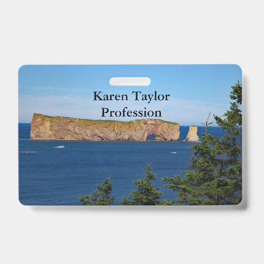 セントローレンス湾のパーセ岩 バッジ (表面)