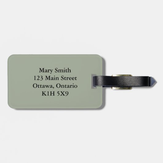 セントローレンス湾のパーセ岩 ラゲッジタグ (裏面横)