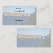 セントローレンス湾のパーセ岩 名刺 (正面/裏面)