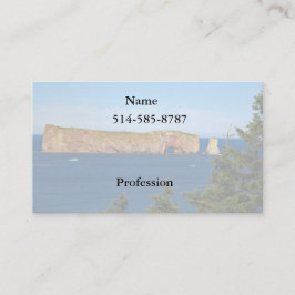 セントローレンス湾のパーセ岩 名刺