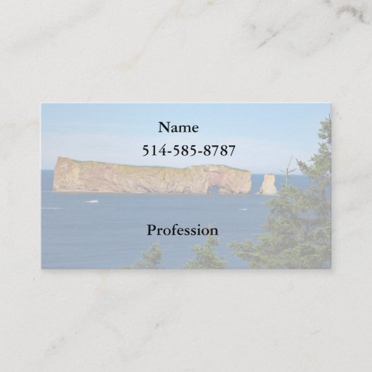 セントローレンス湾のパーセ岩 名刺 (正面)