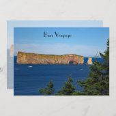 セントローレンス湾のパーセ岩 招待状 (正面/裏面)