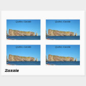 セントローレンス湾のパーセ岩 長方形シール (シート)