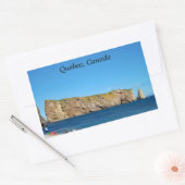 セントローレンス湾のパーセ岩 長方形シール (封筒)