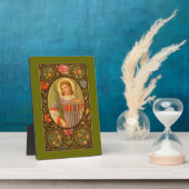 セントローレンス (PM 04) 5"x7" プレート1 付きスタンド フォトプラーク (側面)